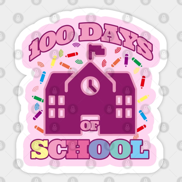 100 Days Of School Sticker by EunsooLee